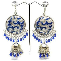 Thumbnail for Muskan Fancy Silver Tone Fashion Earrings