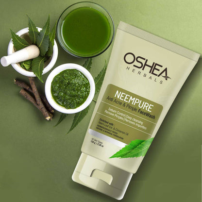 Oshea Herbals Neempure Anti Acne & Pimple Face Wash - Distacart