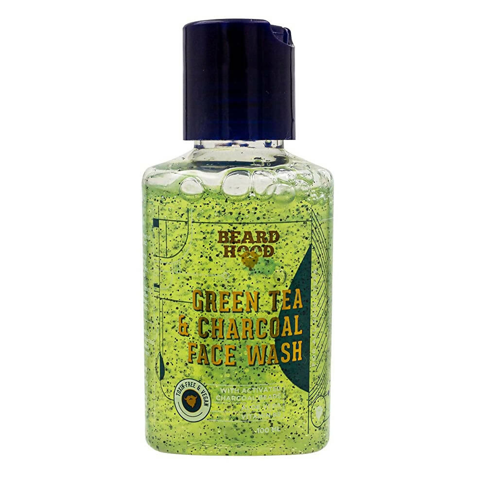 Beardhood Green Tea & Charcoal Face Wash - Distacart