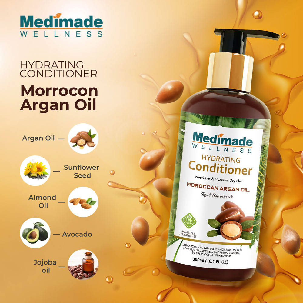 Medimade Wellness Hydrating Conditioner With Moroccan Argan Oil - Distacart