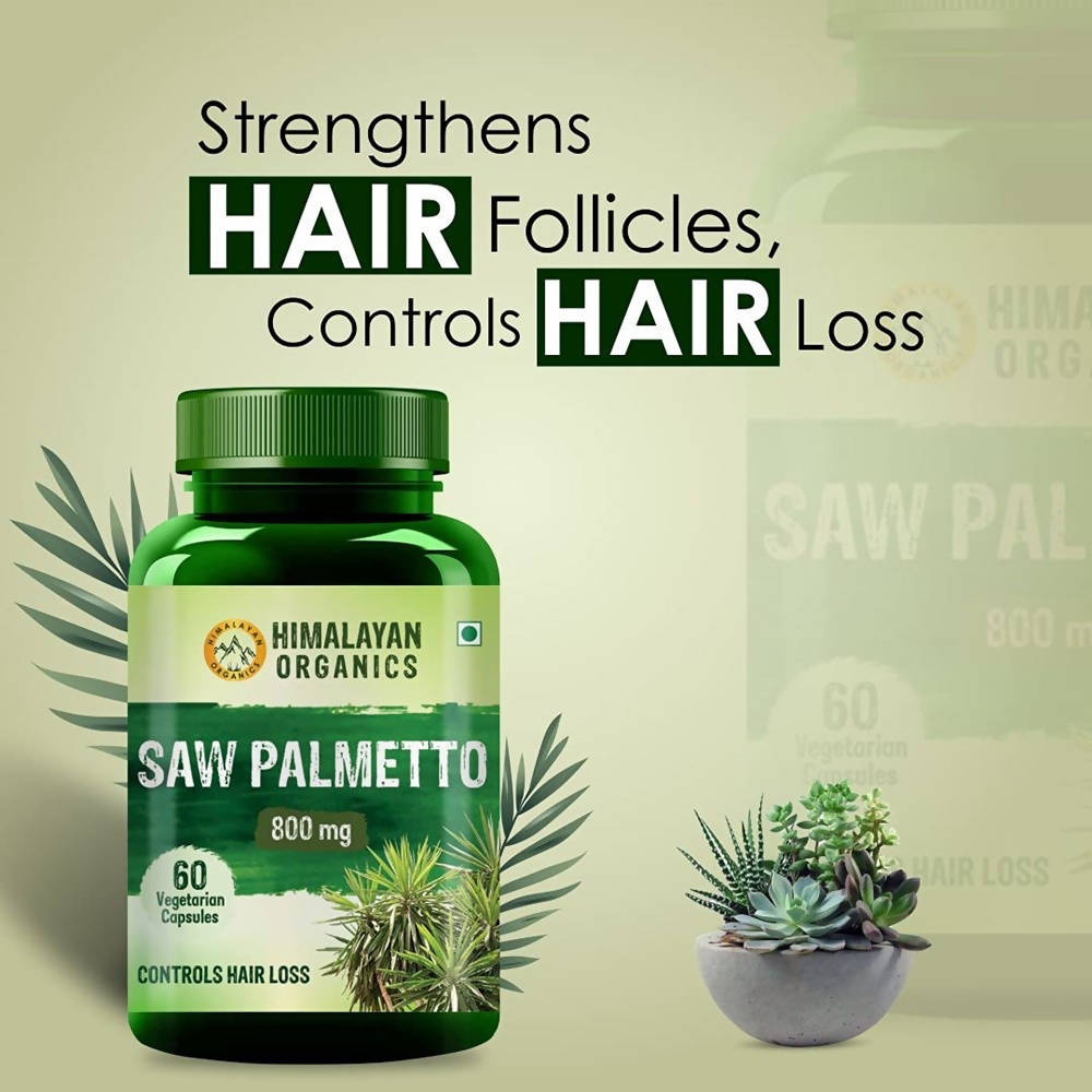 Himalayan Saw Palmetto Controls Hair Loss: 60 Vegetarian Capsules