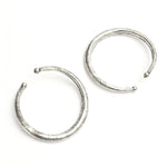 Thumbnail for Mominos Fashion Kamal Johar Oxidised Silver Floral Pressing Style Anklets