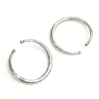 Thumbnail for Mominos Fashion Kamal Johar Oxidised Silver Floral Pressing Style Anklets
