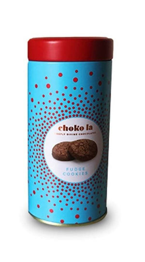 Choko La Chocolate Fudge Cookies Tin Box