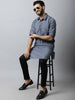 Even Apparels Grey Color Pure Cotton Solid Men's Kurta With Shirt Collar (MMS149) - Distacart
