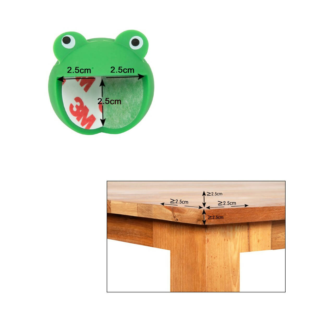 Safe-O-Kid Elegant Catchy Animal Shaped Corner Guards, Green - Distacart