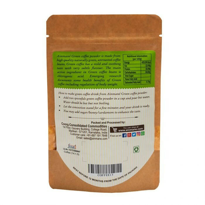 Ainmane Green Coffee Powder - Distacart