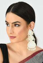 Thumbnail for Mominos Fashion Johar Kamal Handicraft Off White Pearls Earrings - Distacart