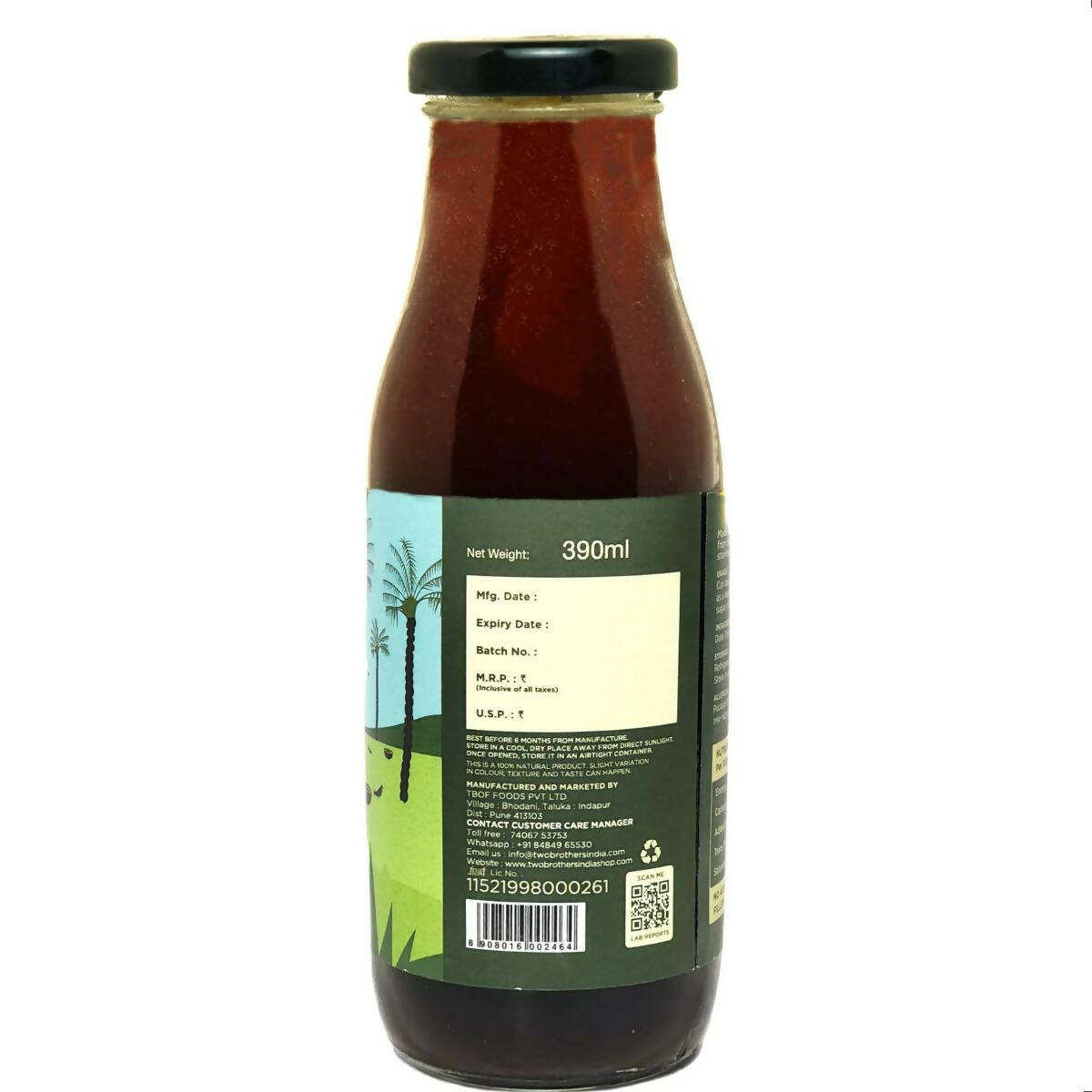 Two Brothers Organic Farms Date Palm Jaggery Liquid, Pure Date Palm Sap - Distacart