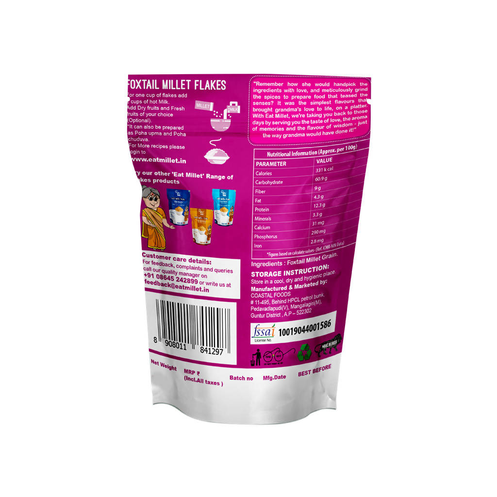 Eat Millet Foxtail Millet Flakes - Distacart