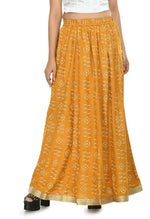 Thumbnail for Mominos Fashion Moeza Cotton Mustard Color Printed Lehenga (Lancha)