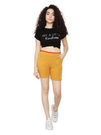 Thumbnail for Asmaani Mustard Color Short Pant with Two Side Pockets