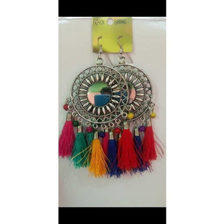 Muskan fancy mirror work multi colour smart ear ring