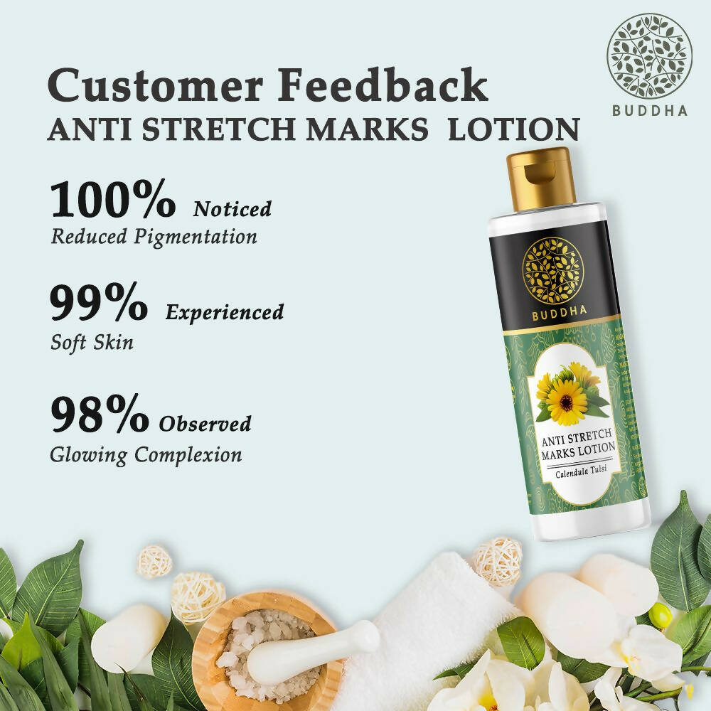 Buddha Natural Anti-Stretch Marks Body Lotion - The Visible Signs Of Stretch Marks - Distacart