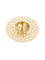 Thumbnail for CraftVatika Gold-Toned Crystal Akhand Diya Oil Puja Lamp - Distacart