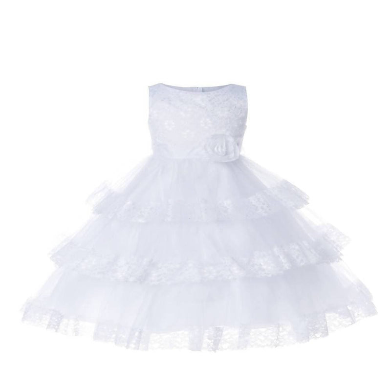 Asmaani Baby Girl&#39;s white Colour Satin A-Line Maxi Full Length Dress (AS-DRESS_22115) - Distacart