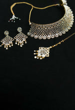 Thumbnail for Mominos Fashion Johar Kamal Traditional Rajwadi Design Heavy Golden Colour Necklace Set - Distacart