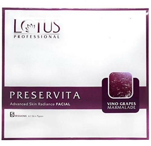 Lotus Professional Preservita Vino Grapes Marmalade Advanced Skin Radiance Facia Kit - Distacart