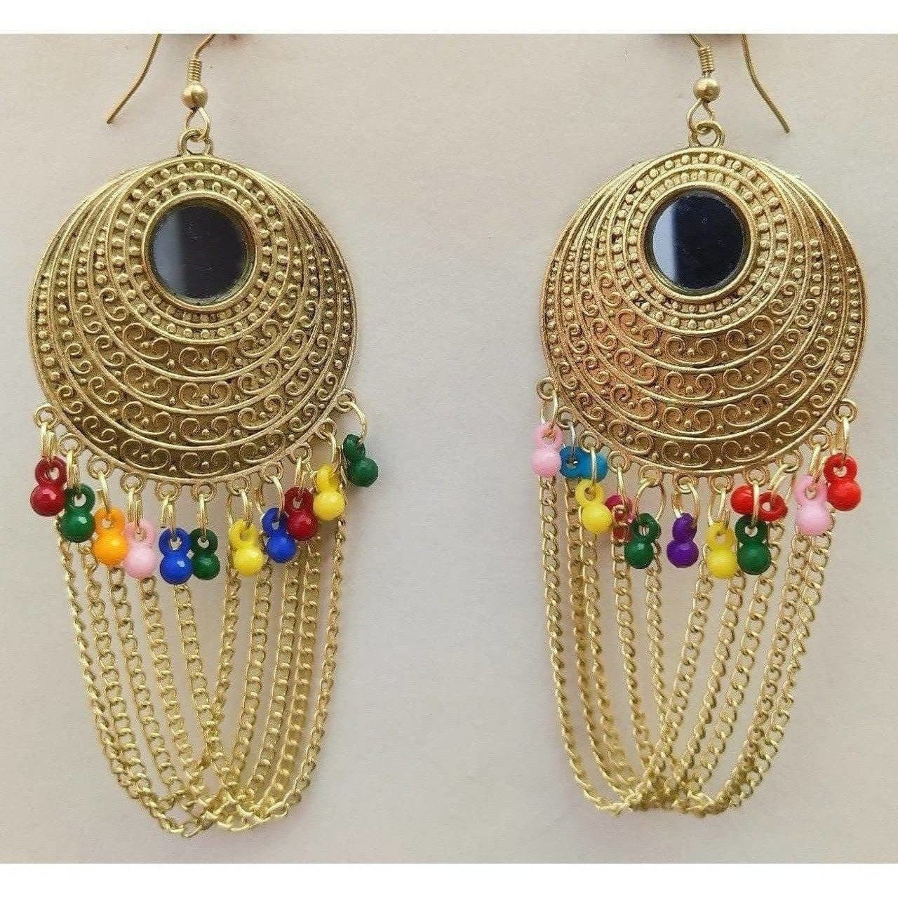 Latest Traditional Gold Plated Fashion Half Moon Earrings