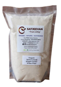 Thumbnail for Satjeevan Organic Stone-Ground Khapli Emmer Wheat Flour - Distacart