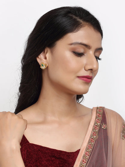 Kundan Studs - Ruby Raang - Distacart