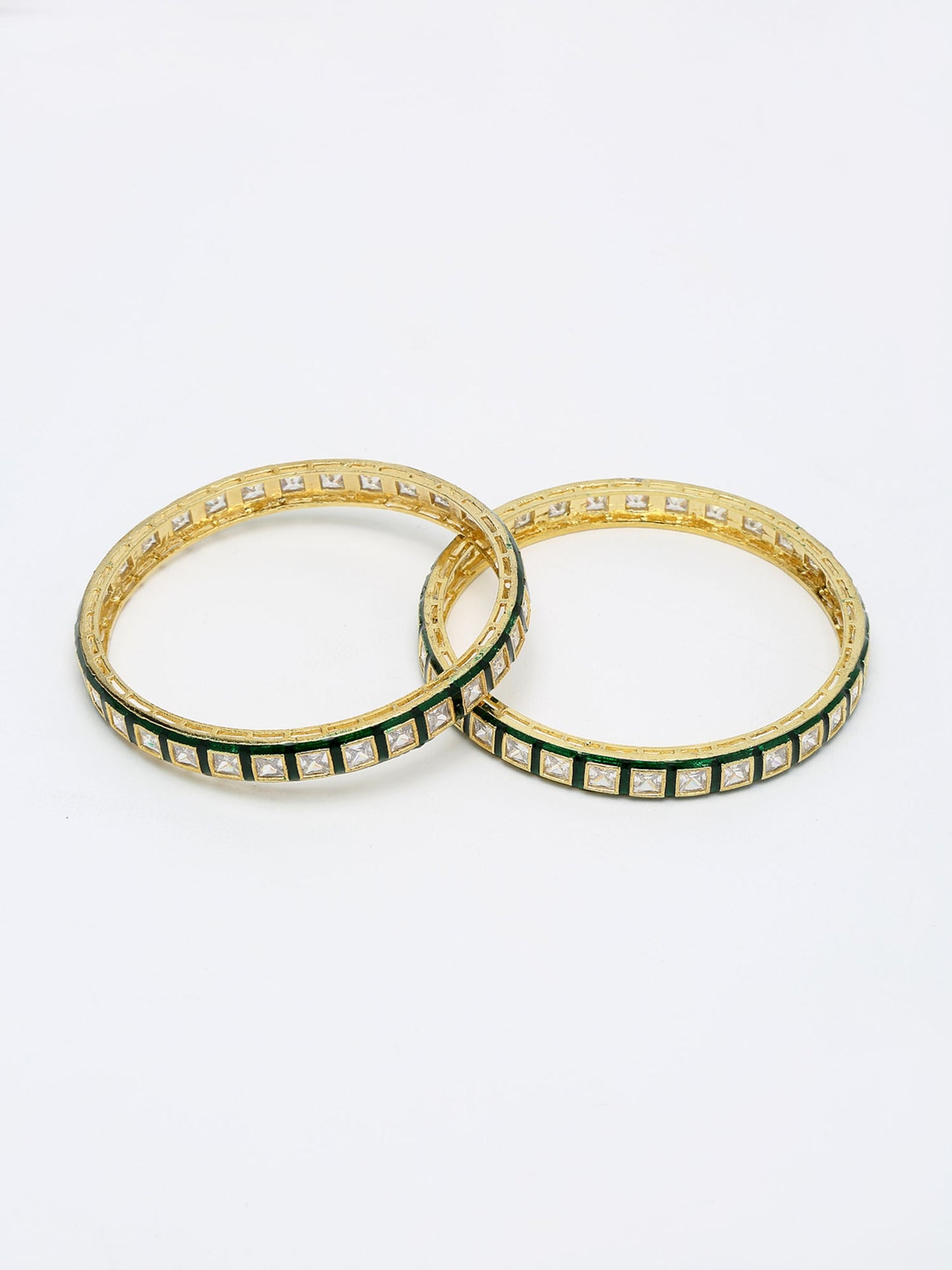 Meenakari Bangles Set Of 2 - Ruby Raang - Distacart