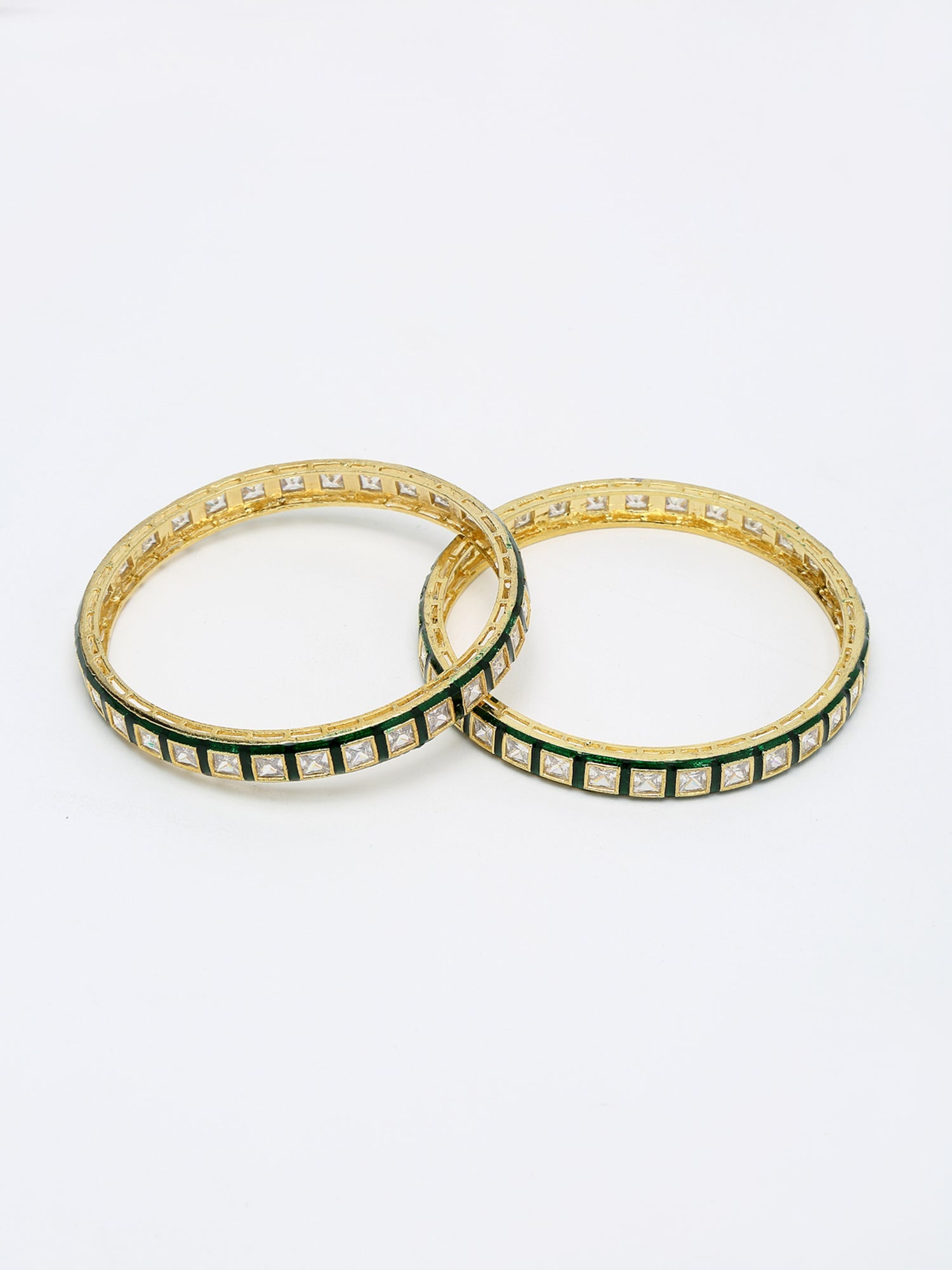 Meenakari Bangles Set Of 2 - Ruby Raang - Distacart