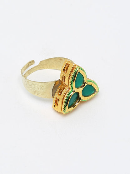Kundan Ring - Ruby Raang - Distacart