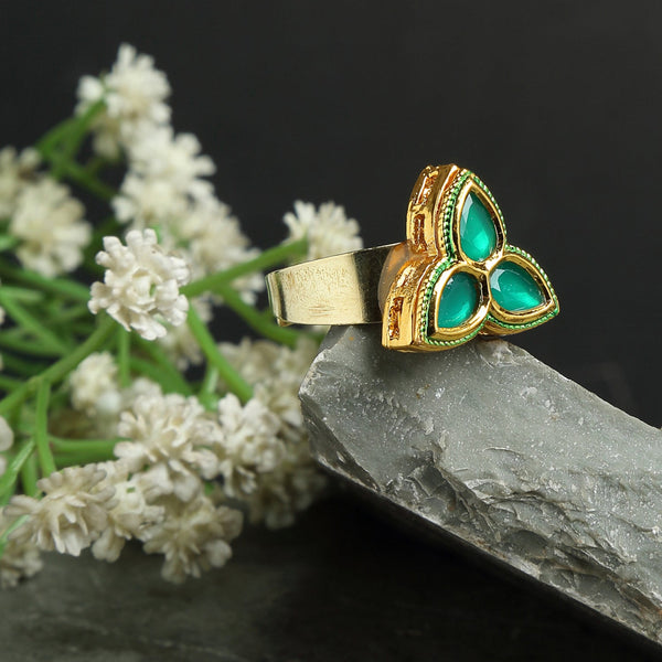 Kundan Ring - Ruby Raang - Distacart