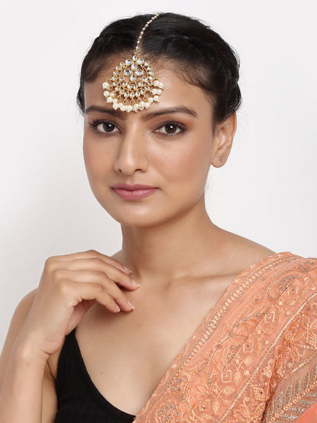 Kundan Maang Tikka - Ruby Raang - Distacart