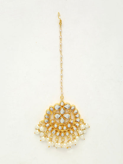 Kundan Maang Tikka - Ruby Raang - Distacart