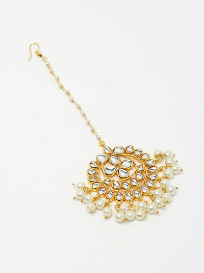 Kundan Maang Tikka - Ruby Raang - Distacart