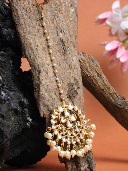 Kundan Maang Tikka - Ruby Raang - Distacart