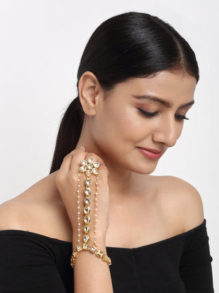 Kundan Hand Harness - Ruby Raang - Distacart