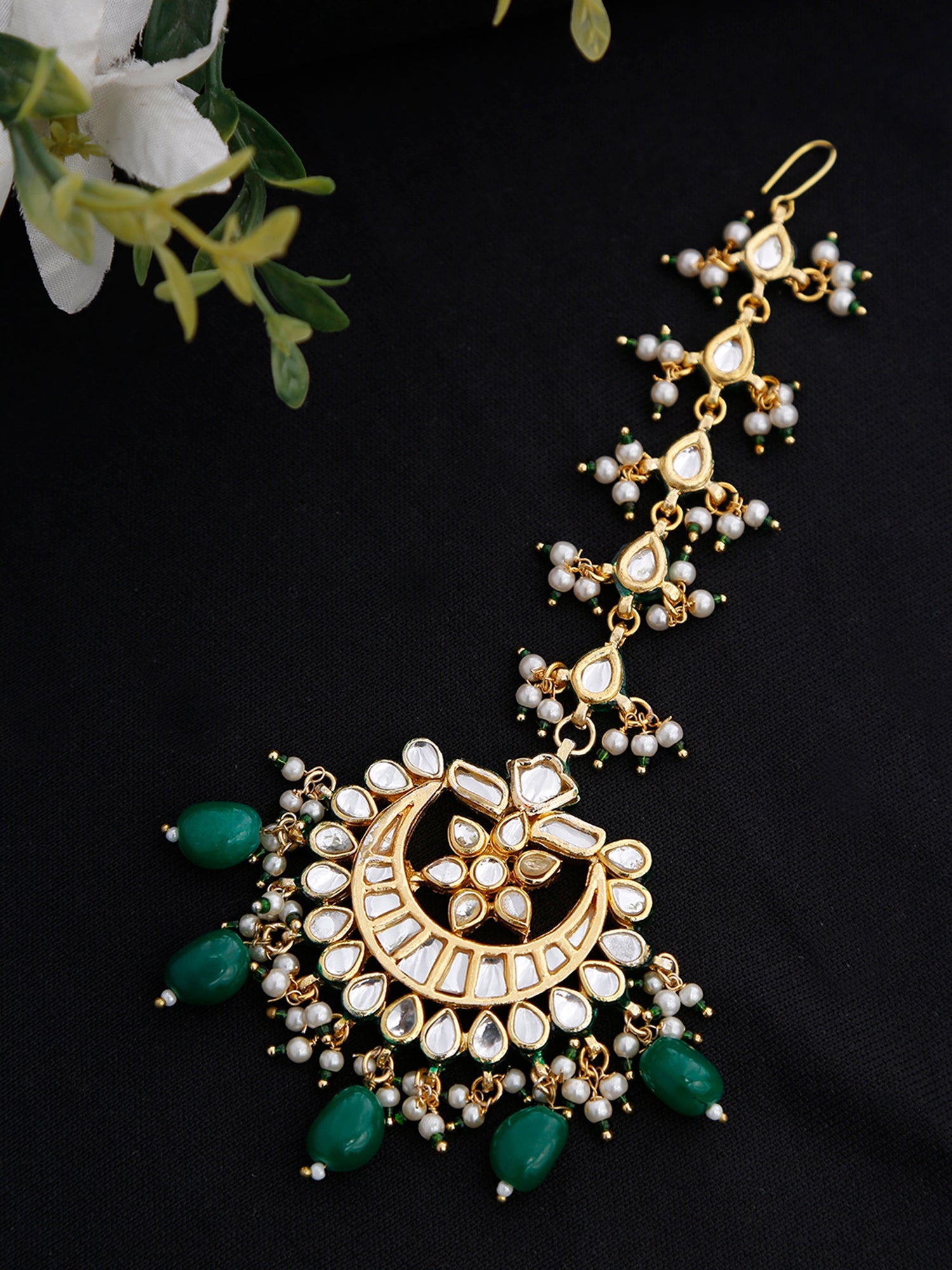 Kundan Maang Tikka - Ruby Raang - Distacart