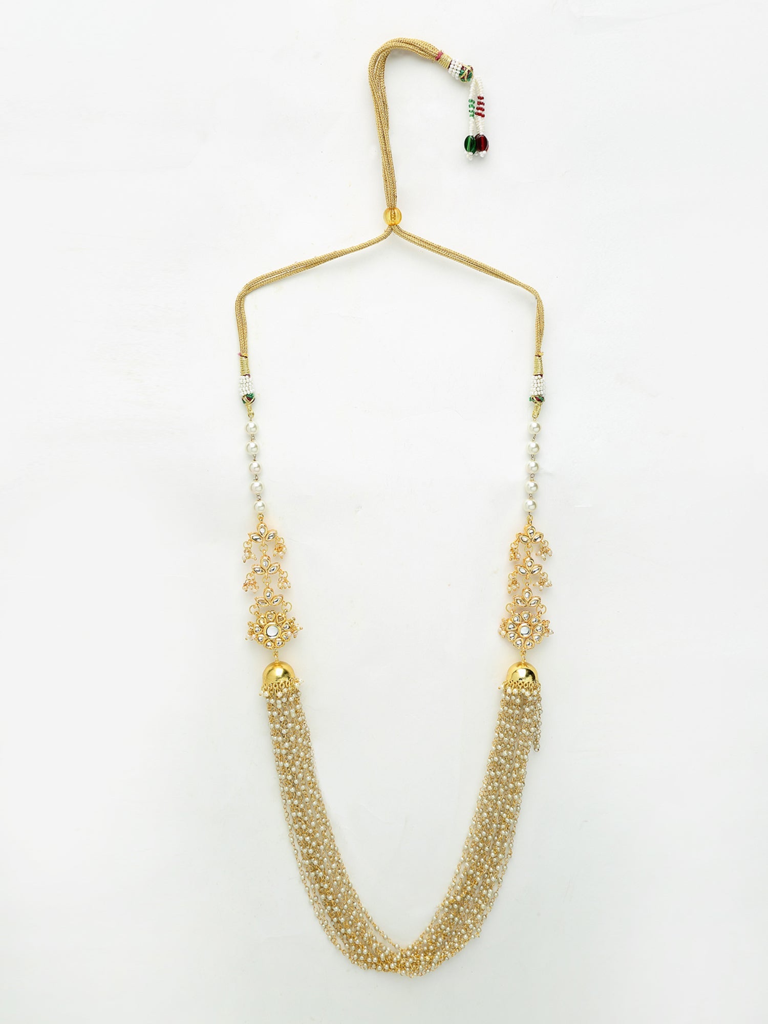 Pearl Jhumki Necklace - Ruby Raang - Distacart