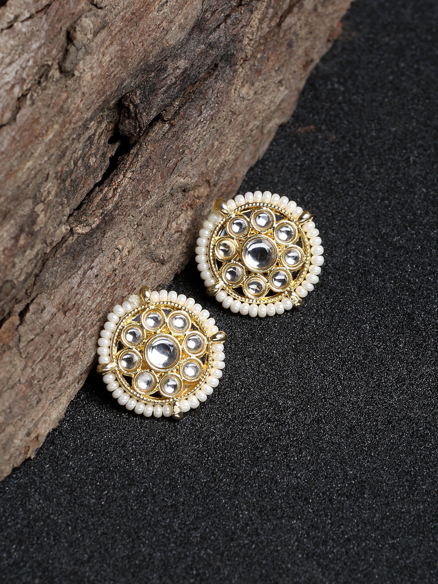 Kundan Studs - Ruby Raang - Distacart