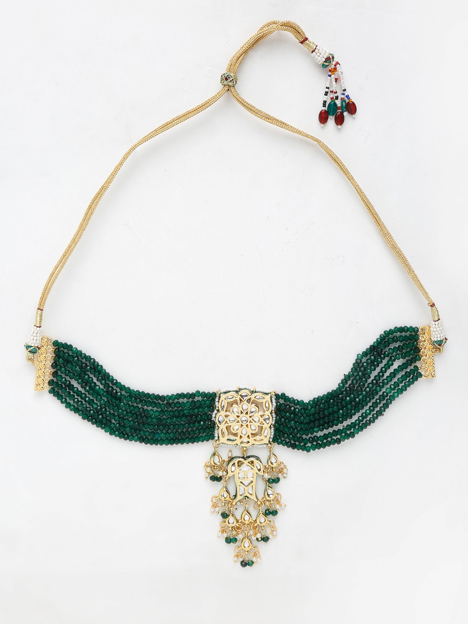 Kundan Choker With Earrings - Ruby Raang - Distacart