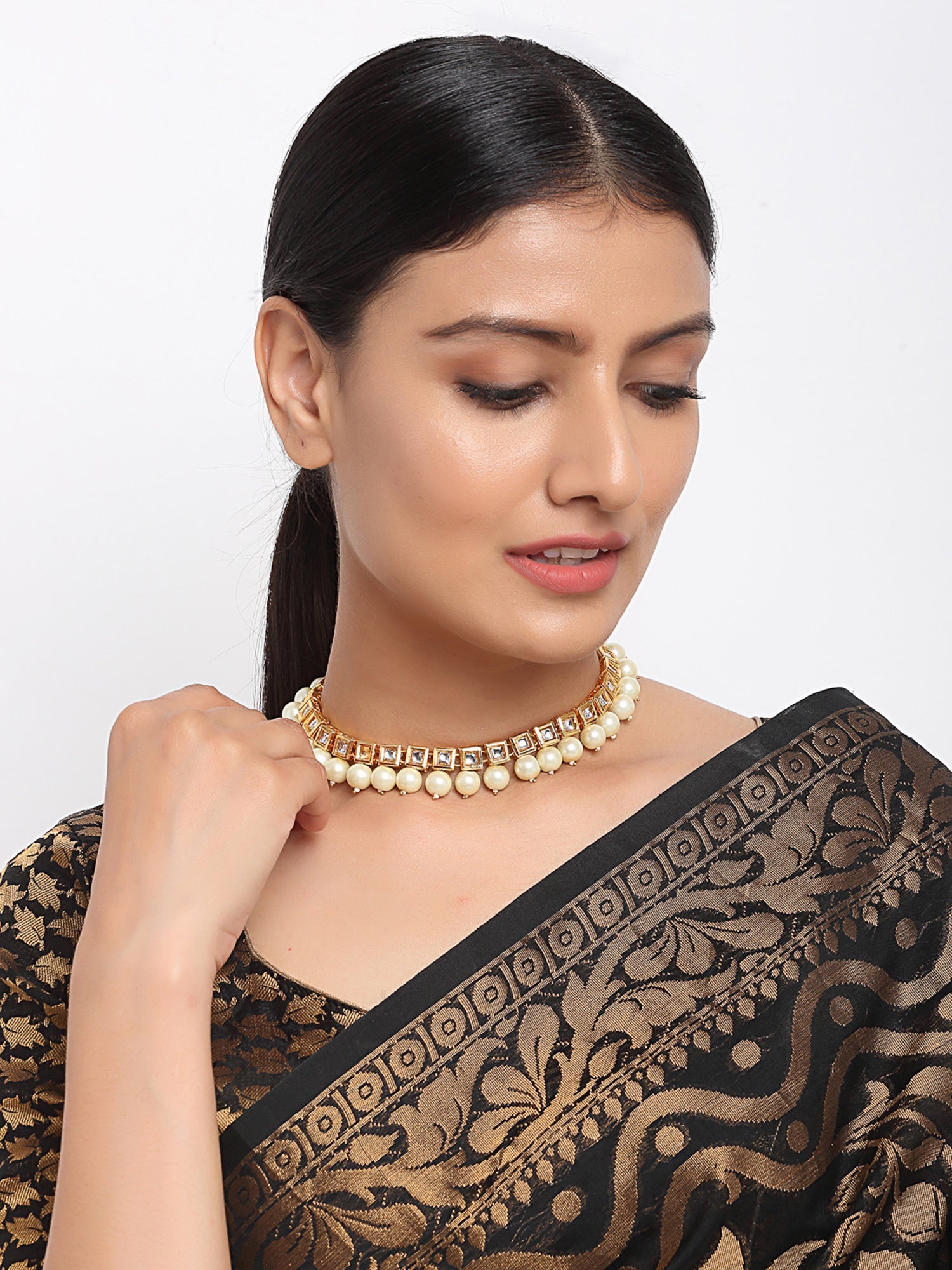 Kundan Neckpiece - Ruby Raang - Distacart