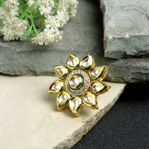 Kundan Ring - Ruby Raang - Distacart