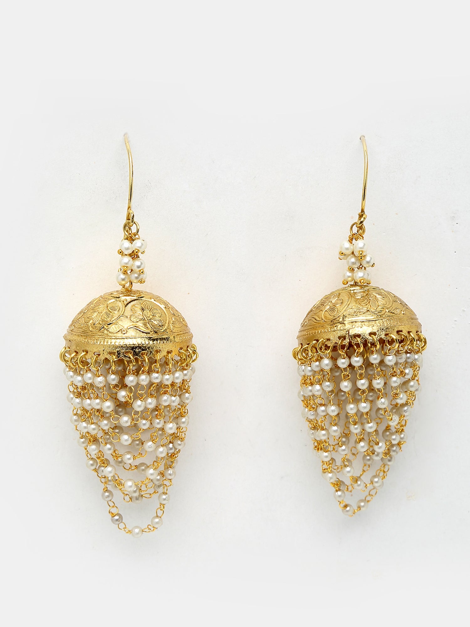 Pearl Jhumkay - Ruby Raang - Distacart