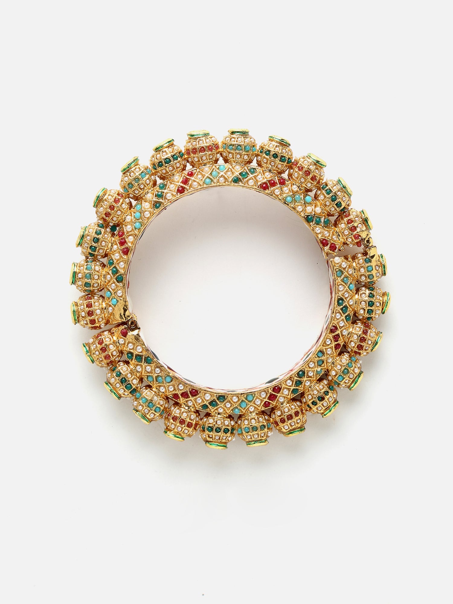 Multi Embellished Bangle - Ruby Raang - Distacart