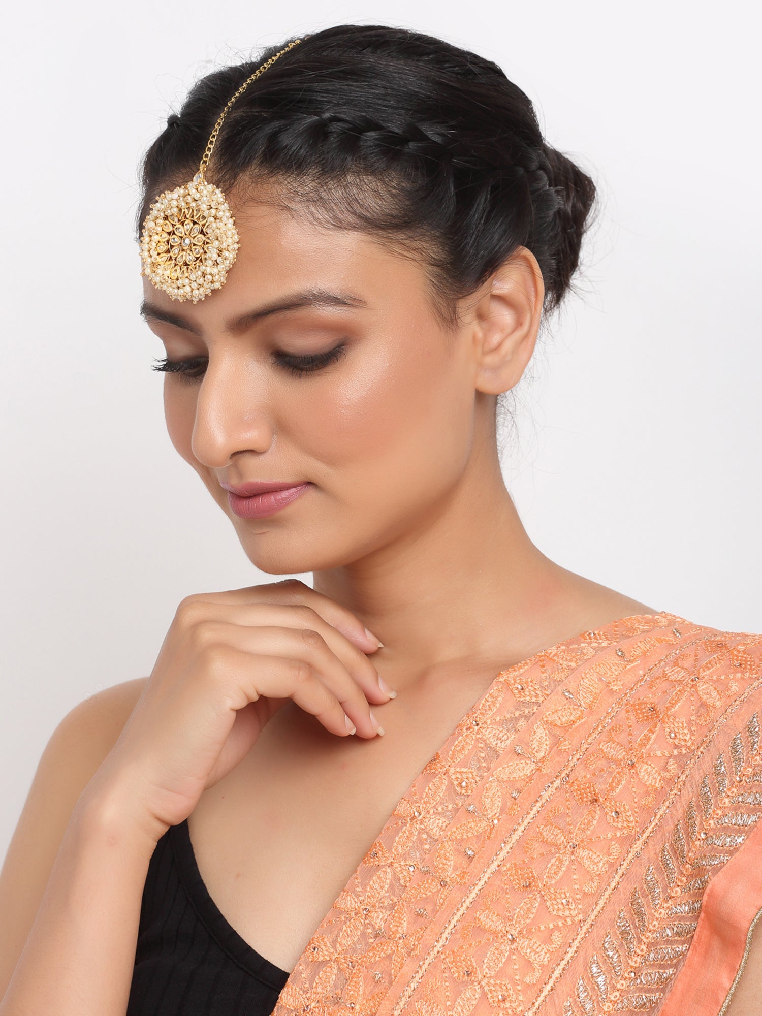 Kundan Maang Tikka - Ruby Raang - Distacart