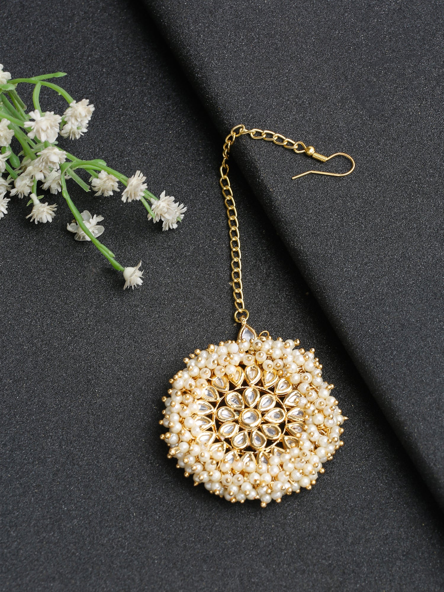 Kundan Maang Tikka - Ruby Raang - Distacart