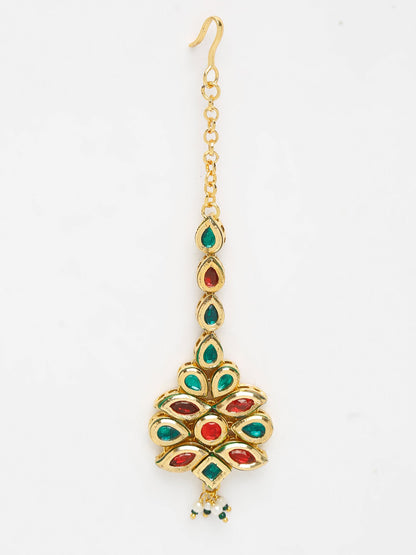 Kundan Maang Tikka - Ruby Raang - Distacart