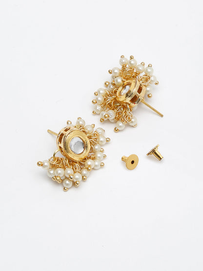 Stone Kundan Choker With Studs - Ruby Raang - Distacart