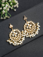 Thumbnail for Kundan & Pearl Earrings - Ruby Raang - Distacart