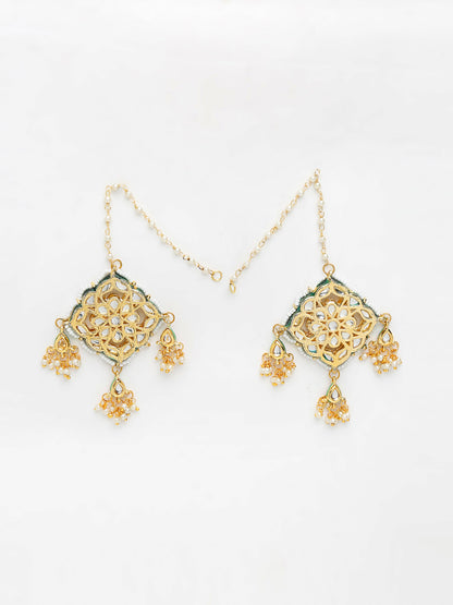 Kundan Studs - Ruby Raang - Distacart