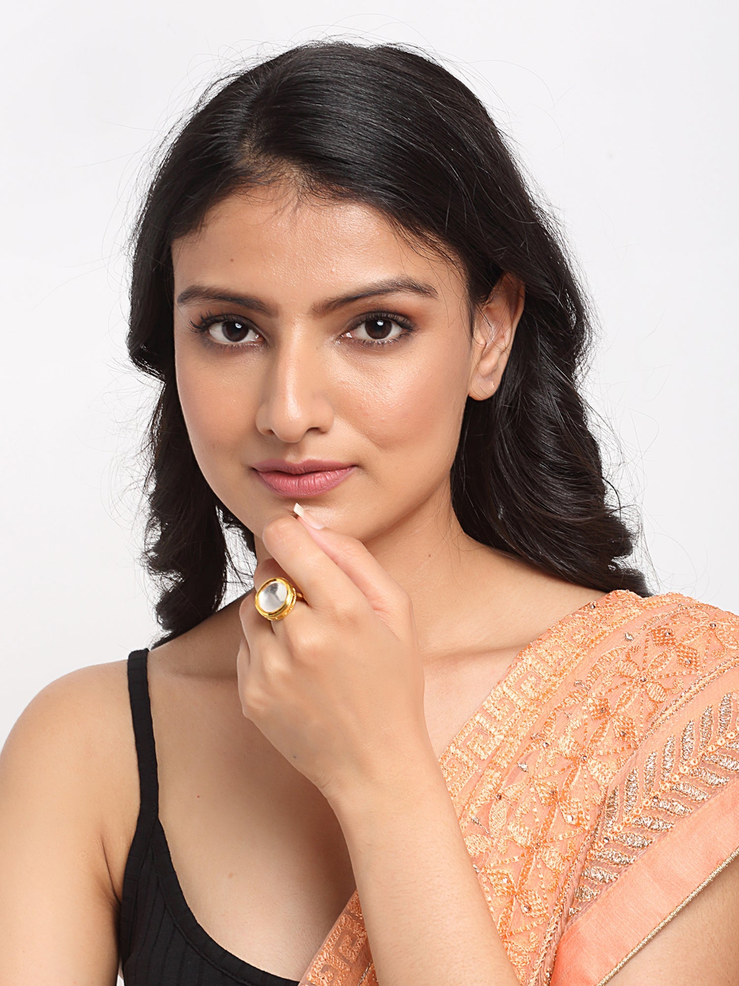 Kundan Ring - Ruby Raang - Distacart