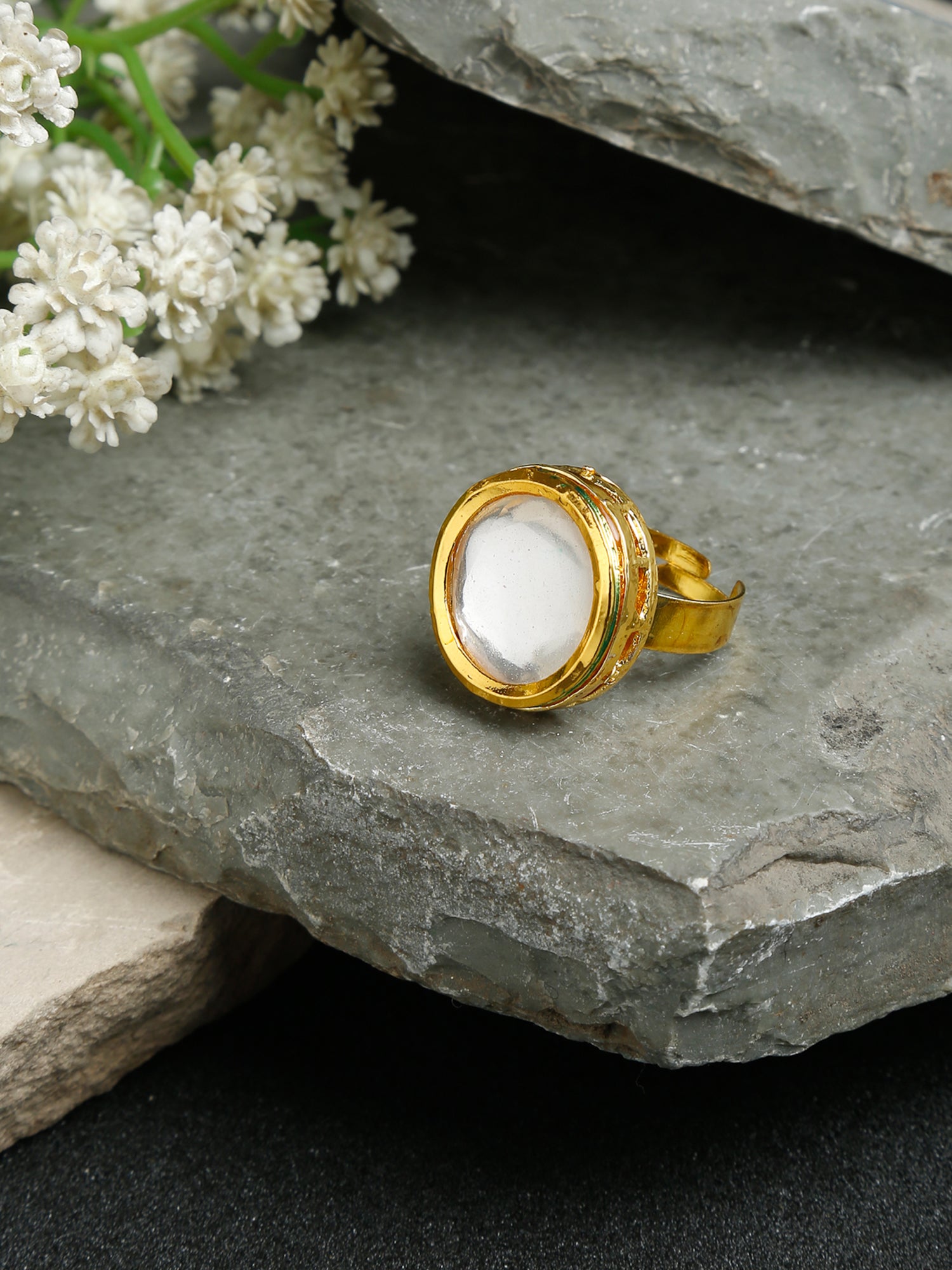 Kundan Ring - Ruby Raang - Distacart